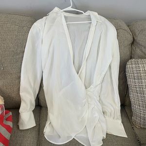 White v cut sexy dress size small